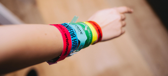 Braccialetti in vinile personalizzati
